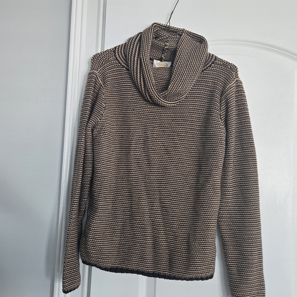 Talbots Brown Cowl Neck Sweater